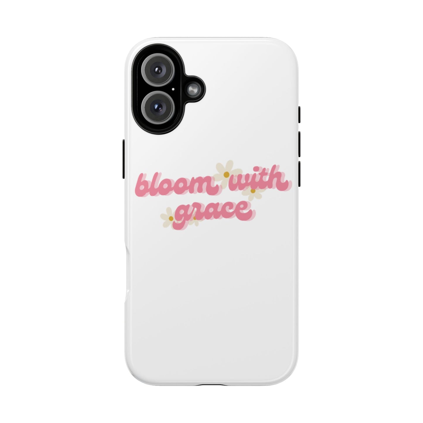 جراب هاتف "Bloom with Grace"، جرابات متينة بنقشة زهور لطيفة، 🌷
