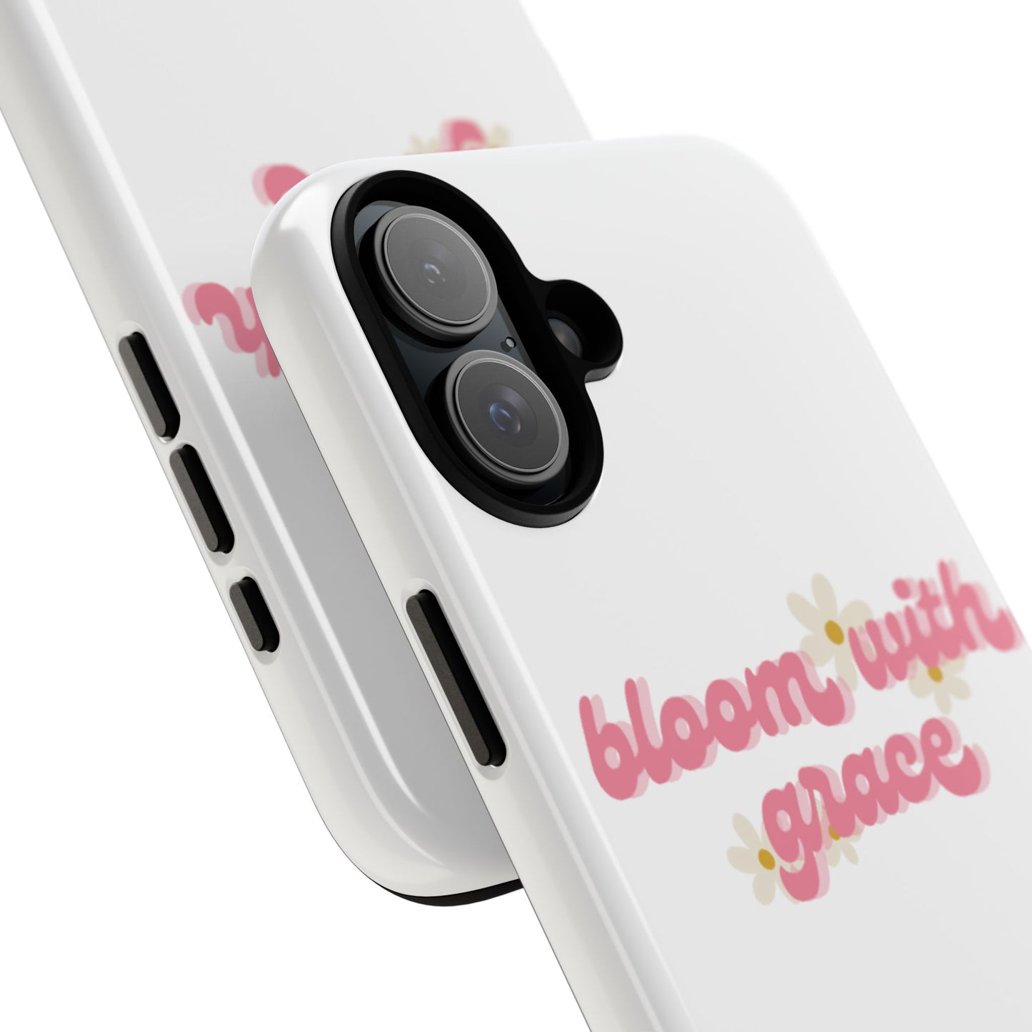 جراب هاتف "Bloom with Grace"، جرابات متينة بنقشة زهور لطيفة، 🌷