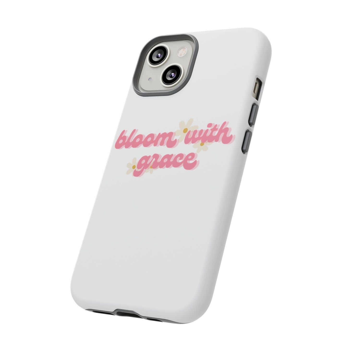 جراب هاتف "Bloom with Grace"، جرابات متينة بنقشة زهور لطيفة، 🌷