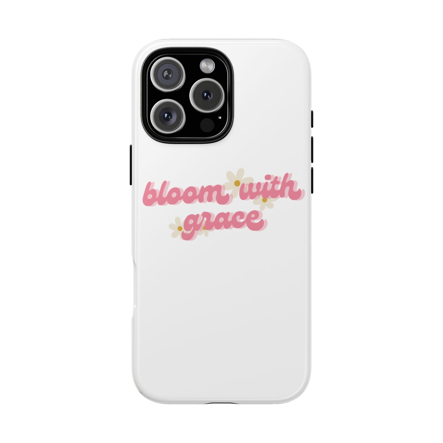 جراب هاتف "Bloom with Grace"، جرابات متينة بنقشة زهور لطيفة، 🌷