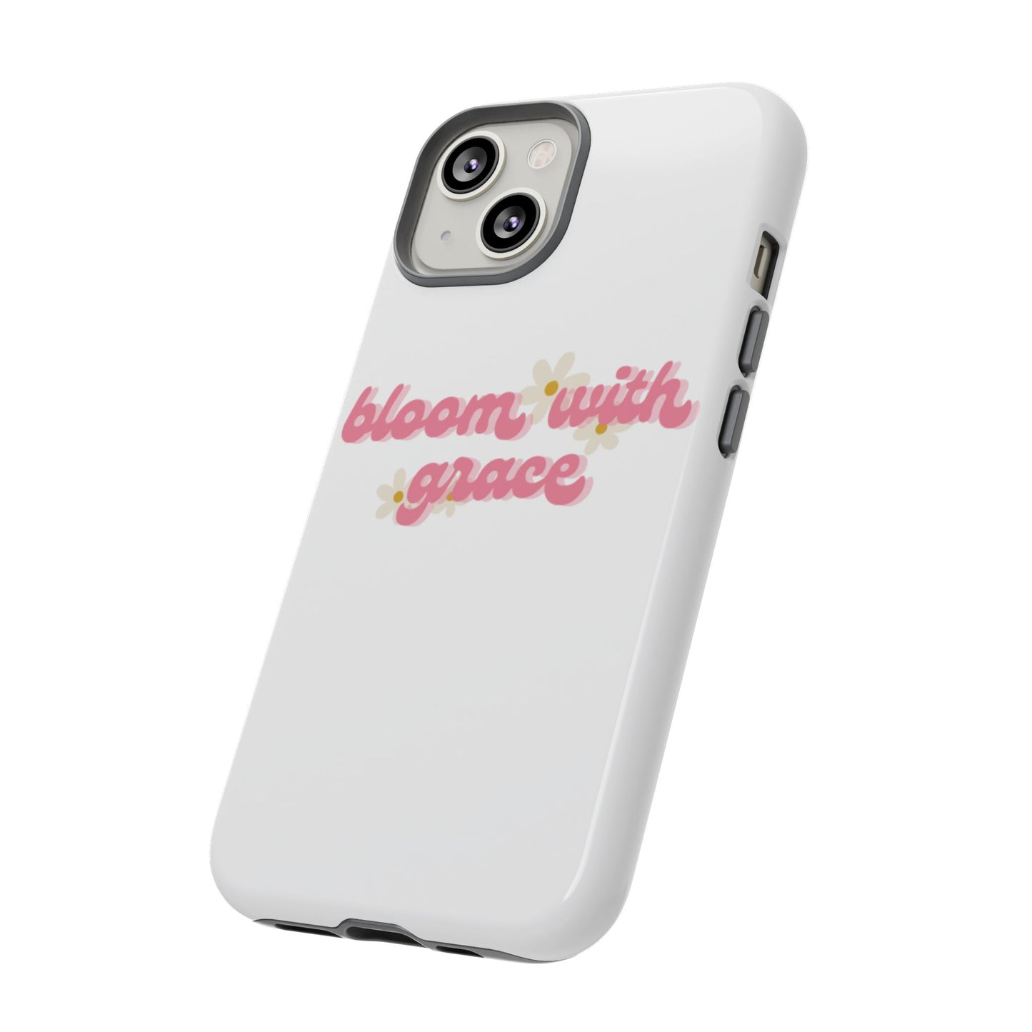 جراب هاتف "Bloom with Grace"، جرابات متينة بنقشة زهور لطيفة، 🌷