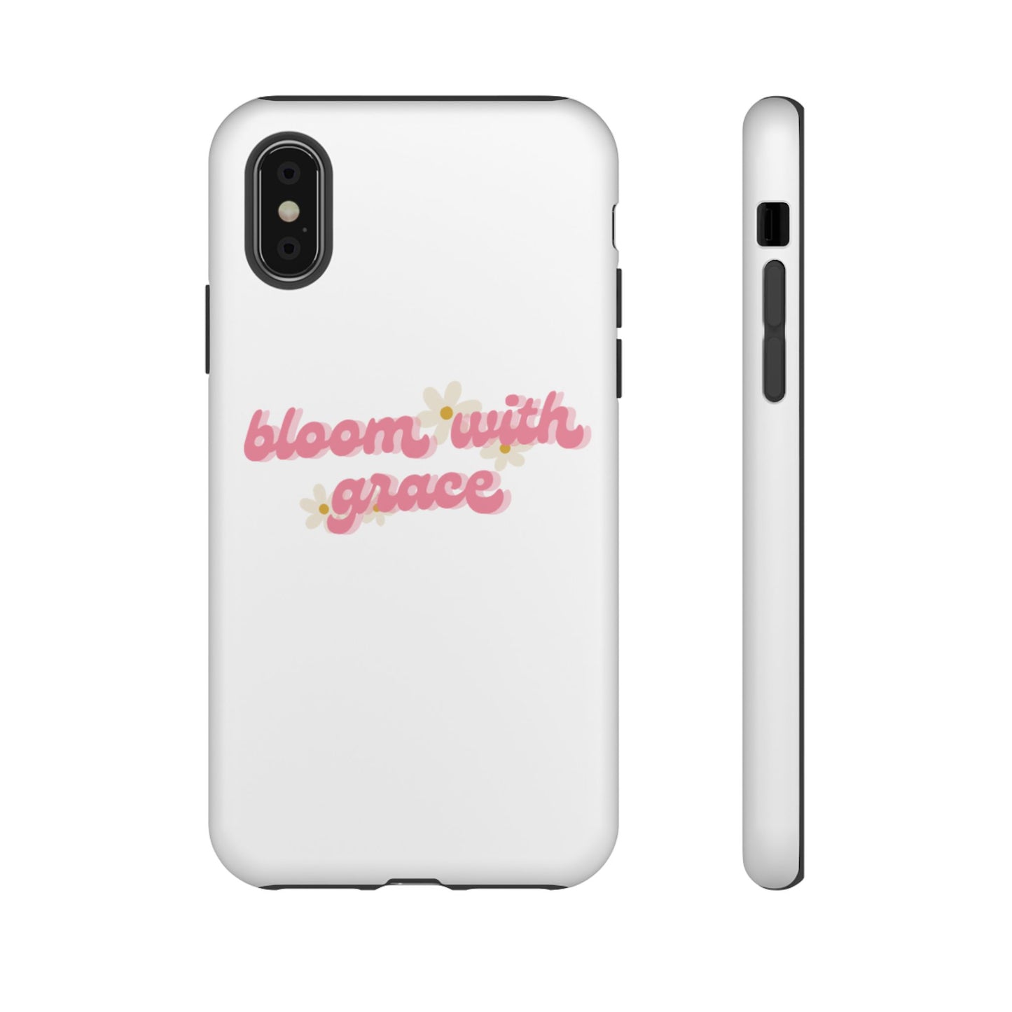 جراب هاتف "Bloom with Grace"، جرابات متينة بنقشة زهور لطيفة، 🌷