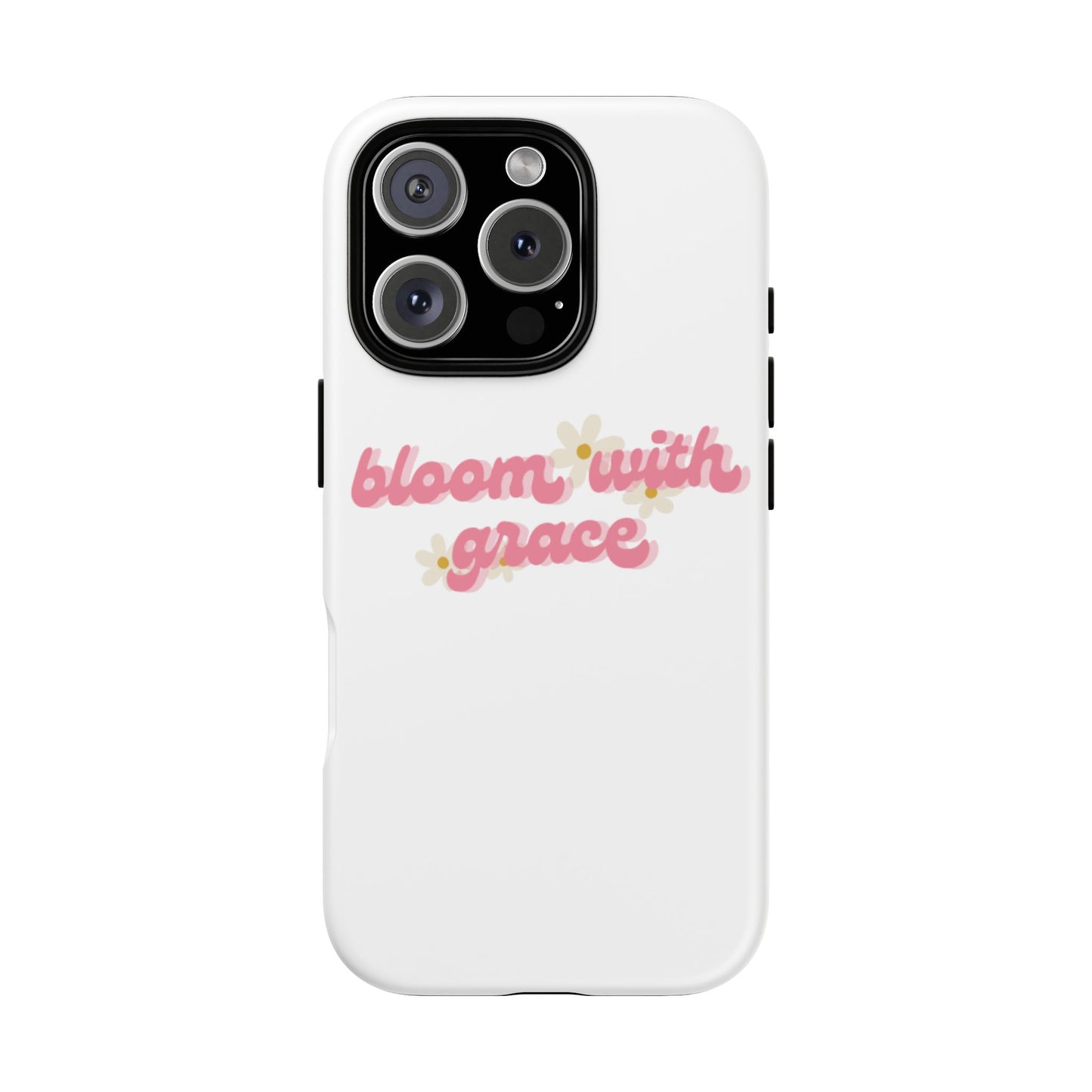 جراب هاتف "Bloom with Grace"، جرابات متينة بنقشة زهور لطيفة، 🌷