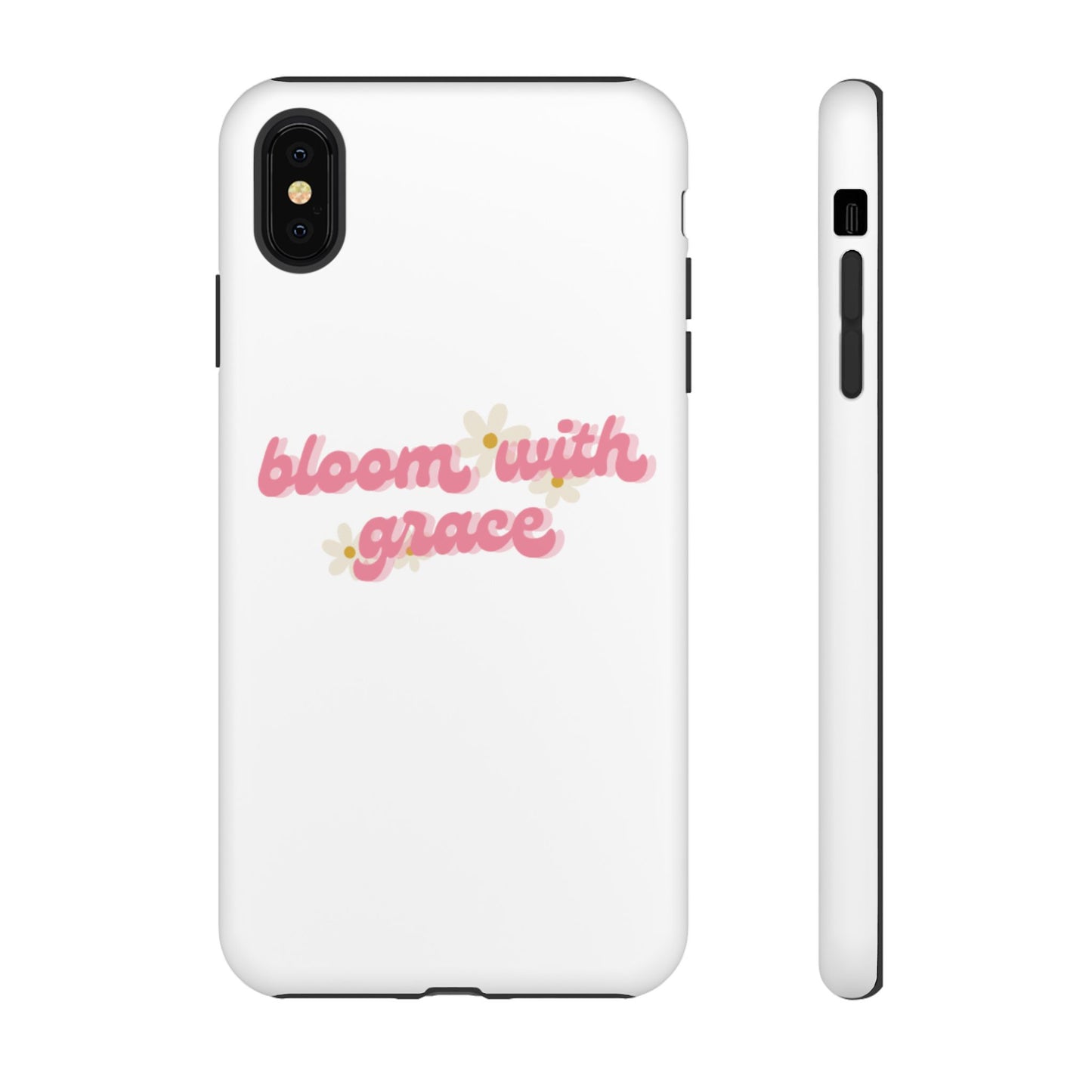 جراب هاتف "Bloom with Grace"، جرابات متينة بنقشة زهور لطيفة، 🌷