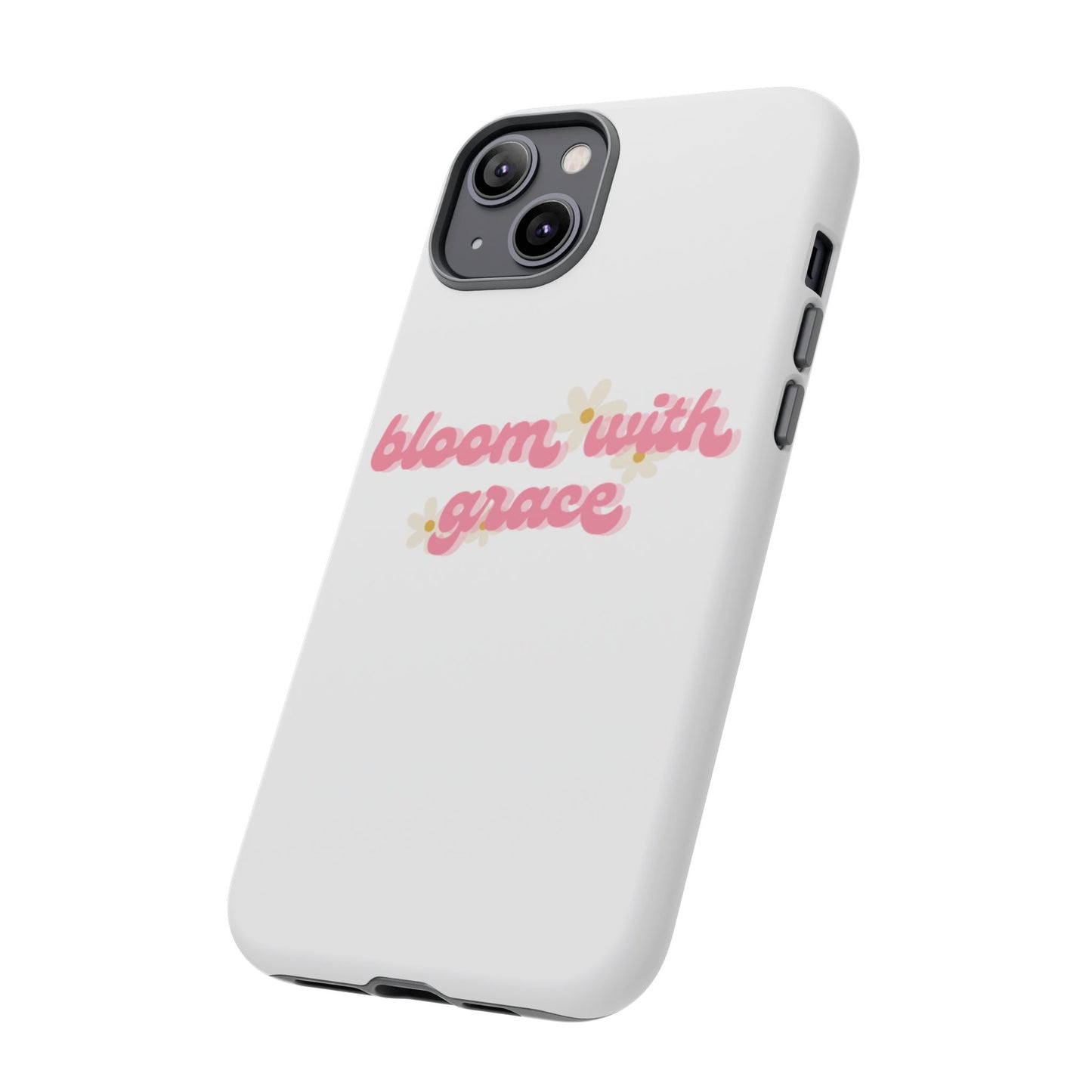 جراب هاتف "Bloom with Grace"، جرابات متينة بنقشة زهور لطيفة، 🌷