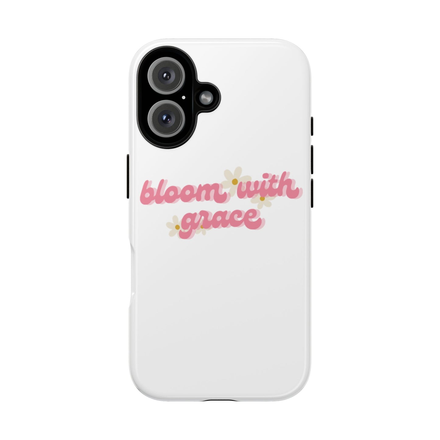 جراب هاتف "Bloom with Grace"، جرابات متينة بنقشة زهور لطيفة، 🌷