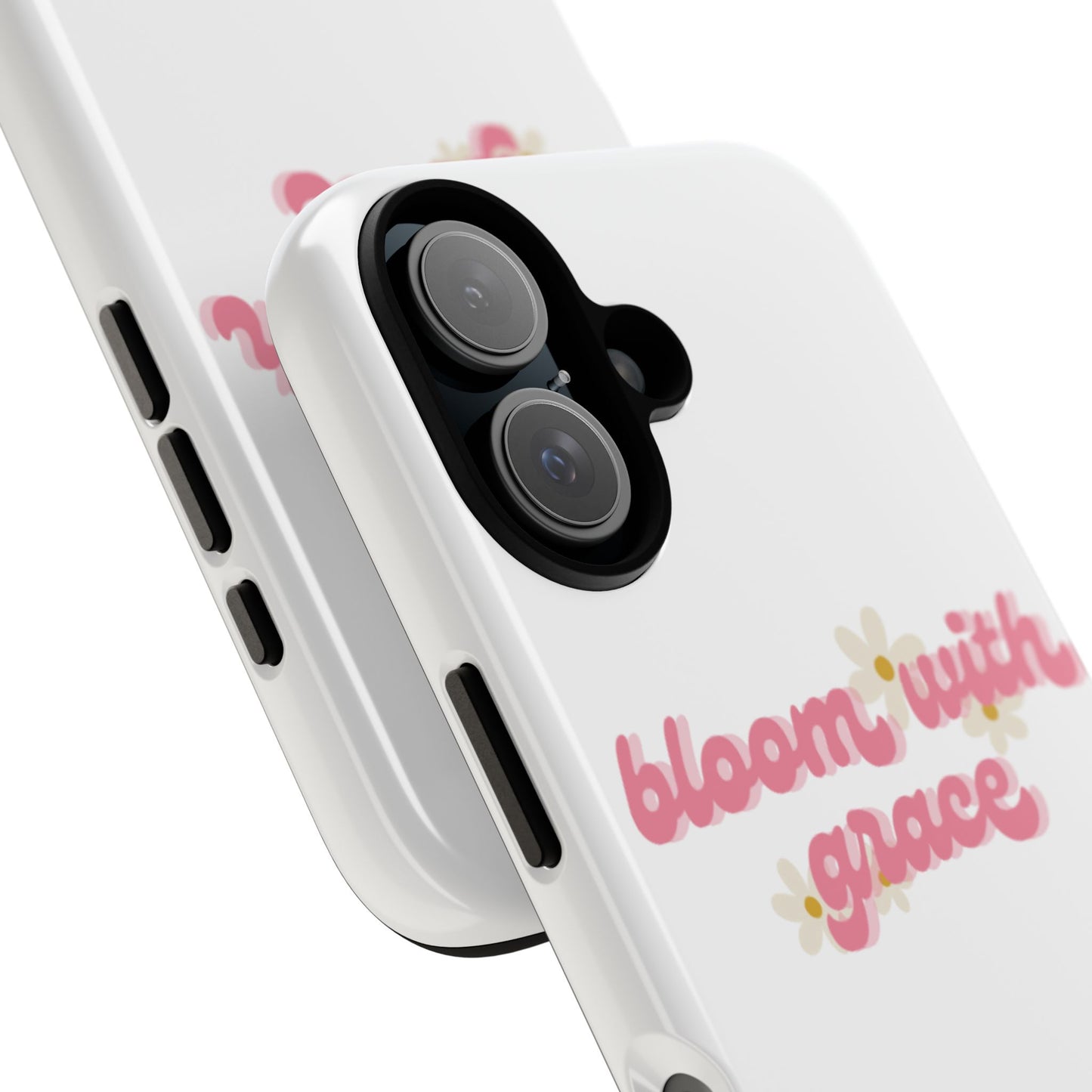 جراب هاتف "Bloom with Grace"، جرابات متينة بنقشة زهور لطيفة، 🌷