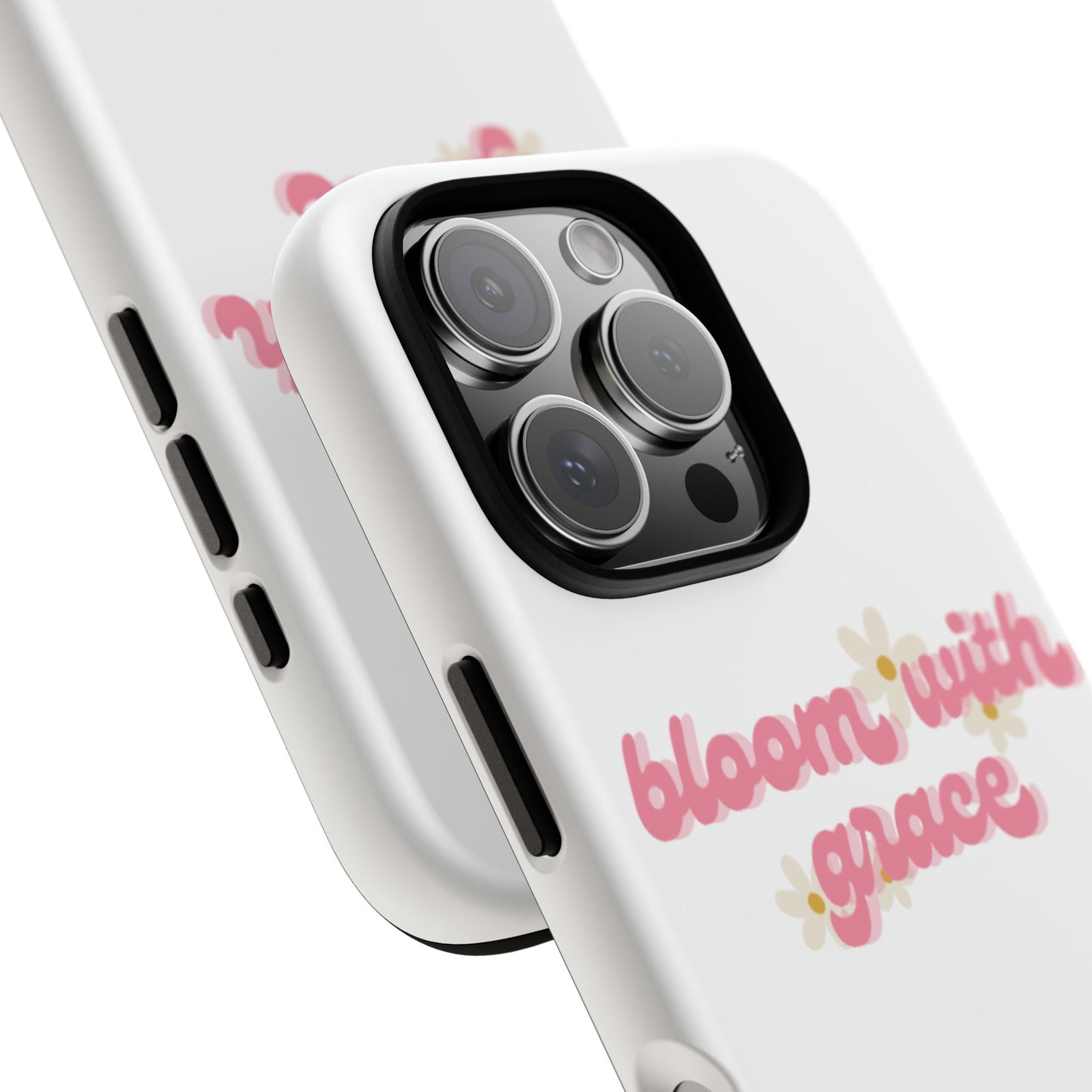 جراب هاتف "Bloom with Grace"، جرابات متينة بنقشة زهور لطيفة، 🌷