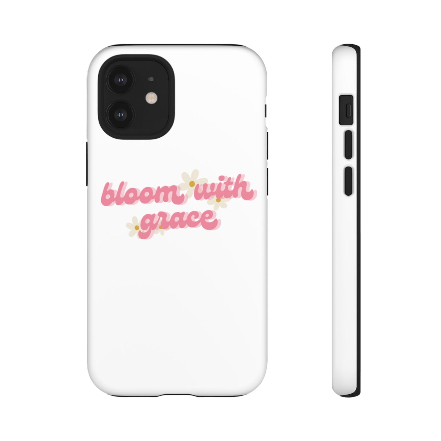 جراب هاتف "Bloom with Grace"، جرابات متينة بنقشة زهور لطيفة، 🌷