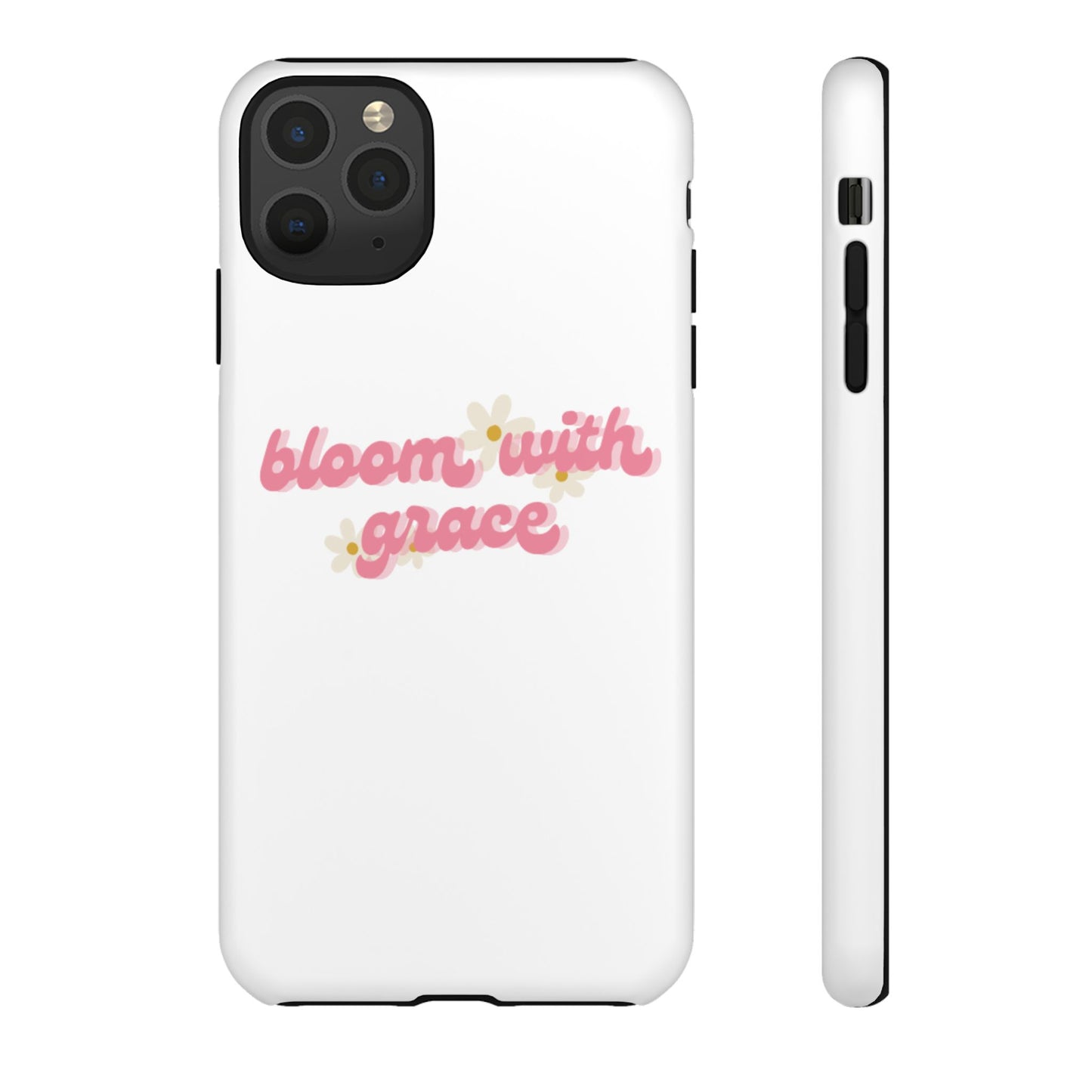 جراب هاتف "Bloom with Grace"، جرابات متينة بنقشة زهور لطيفة، 🌷