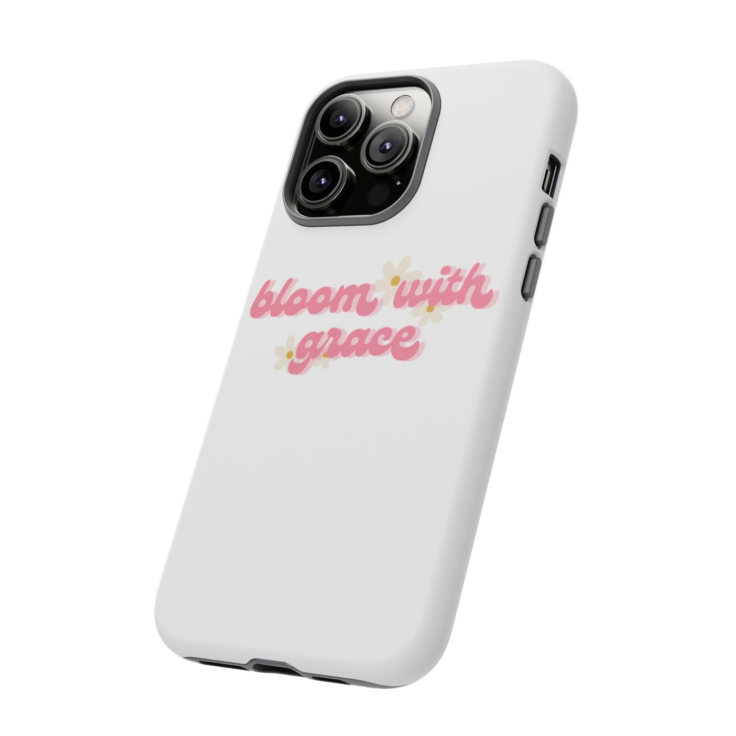 جراب هاتف "Bloom with Grace"، جرابات متينة بنقشة زهور لطيفة، 🌷