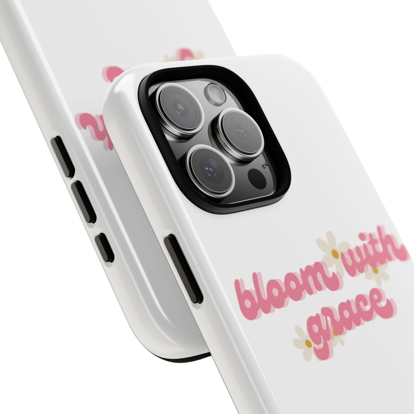 جراب هاتف "Bloom with Grace"، جرابات متينة بنقشة زهور لطيفة، 🌷
