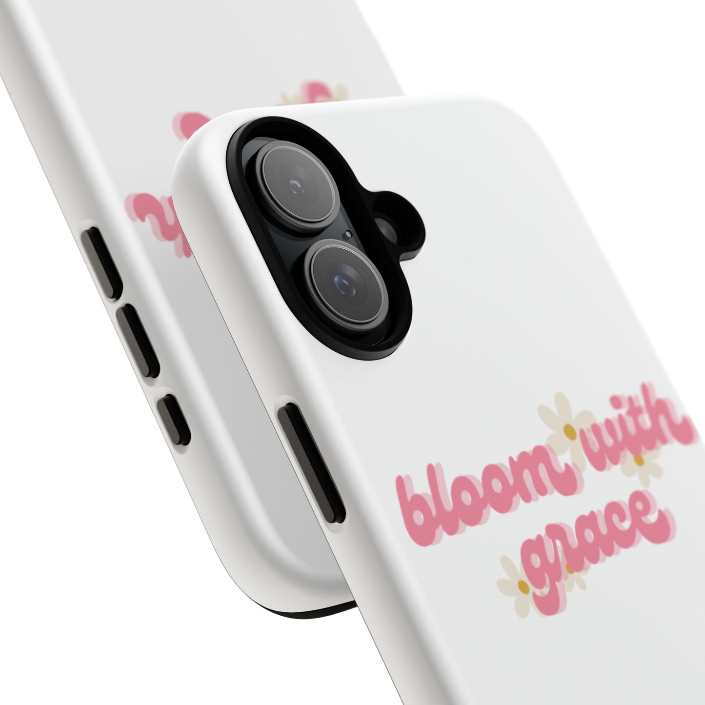 جراب هاتف "Bloom with Grace"، جرابات متينة بنقشة زهور لطيفة، 🌷