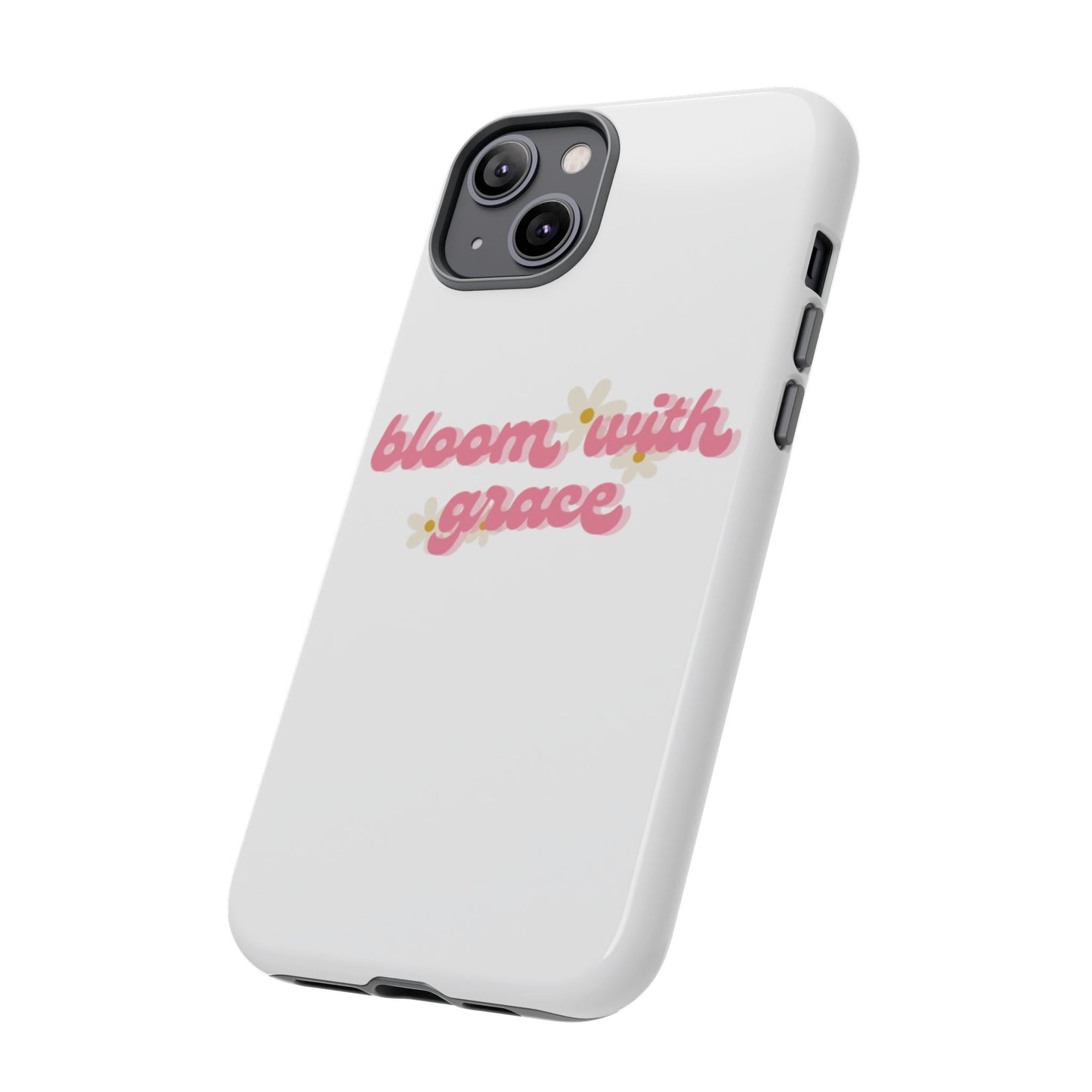 جراب هاتف "Bloom with Grace"، جرابات متينة بنقشة زهور لطيفة، 🌷