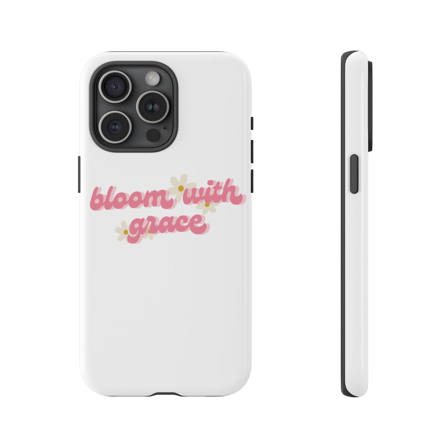 جراب هاتف "Bloom with Grace"، جرابات متينة بنقشة زهور لطيفة، 🌷